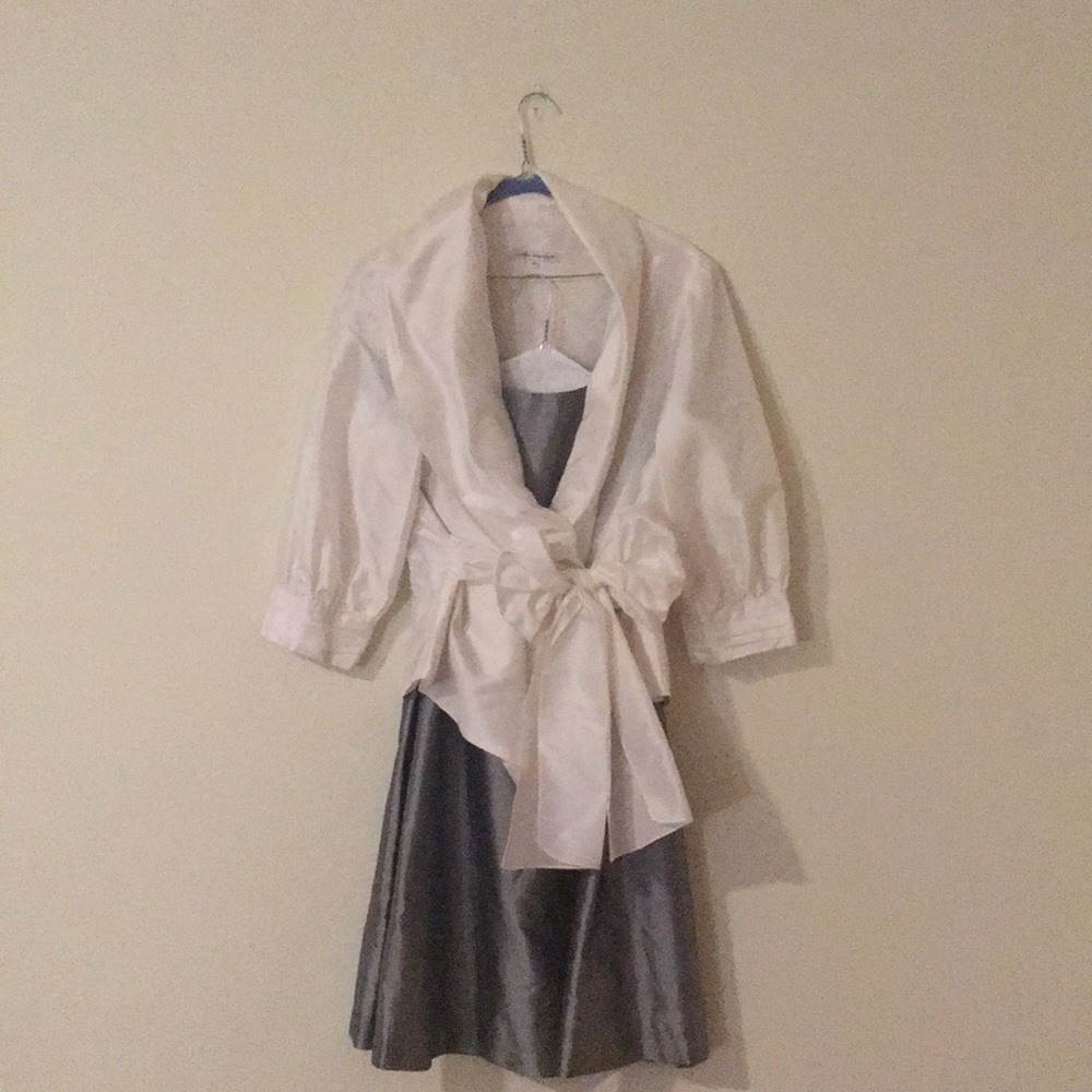 Silver ivory ensemble